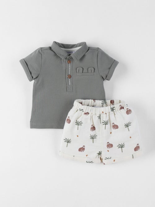 Ensemble Polo avec short, Coton Noukie's - Kiabi
