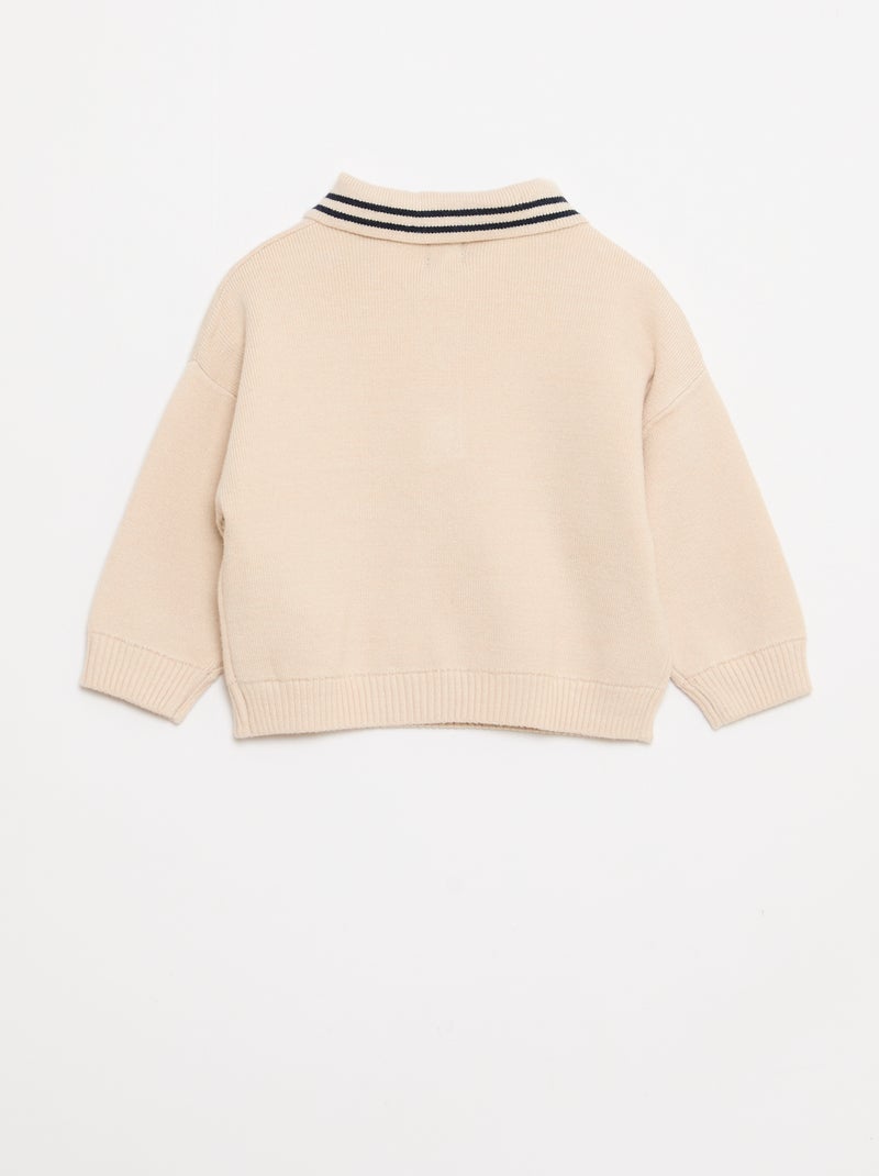 Ensemble polo chaud + pantalon - 2 pièces Beige - Kiabi