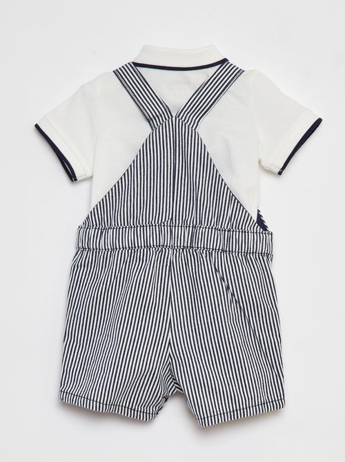 Ensemble polo + salopette - 2 pièces - Kiabi