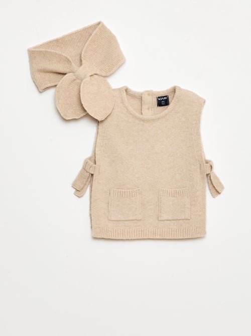 Ensemble pull + écharpe fine - Kiabi