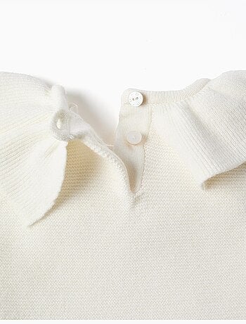 Ensemble pull en maille avec volants + pantalon