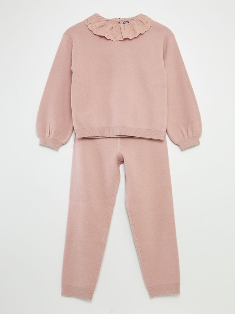 Ensemble pull et pantalon - 2 pièces Rose - Kiabi