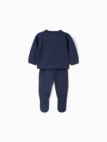 Ensemble pull et pantalon en maille avec jacquard