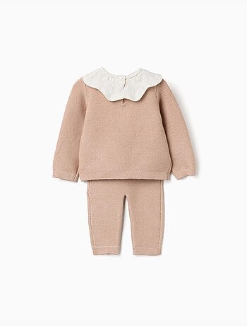 Ensemble pull et pantalon en maille