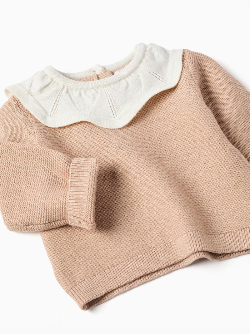 Ensemble pull et pantalon en maille Beige clair - Kiabi