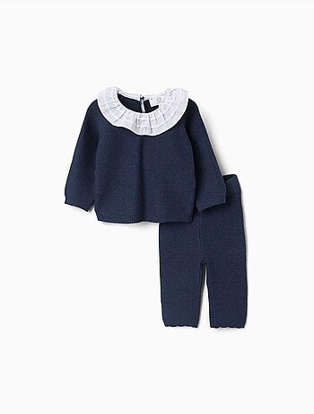 Ensemble pull et pantalon en maille