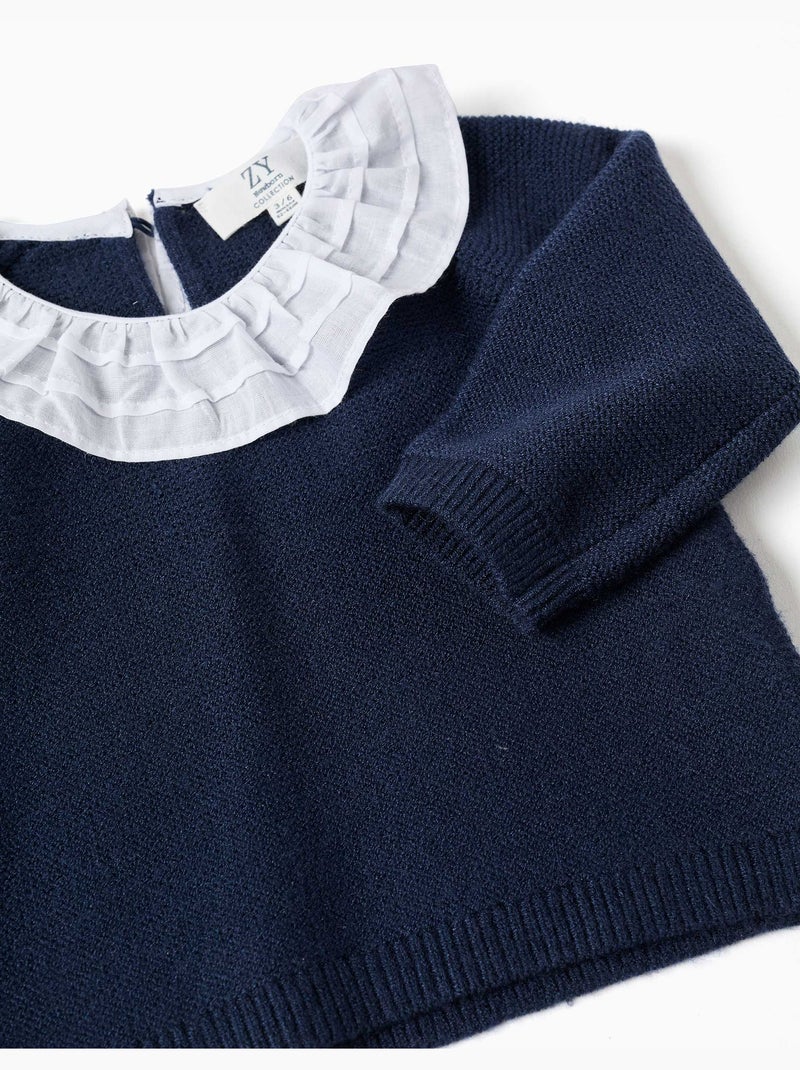 Ensemble pull et pantalon en maille Bleu foncé - Kiabi