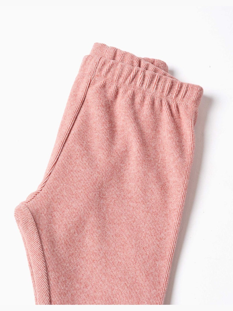 Ensemble pull et pantalon en maille Rose - Kiabi
