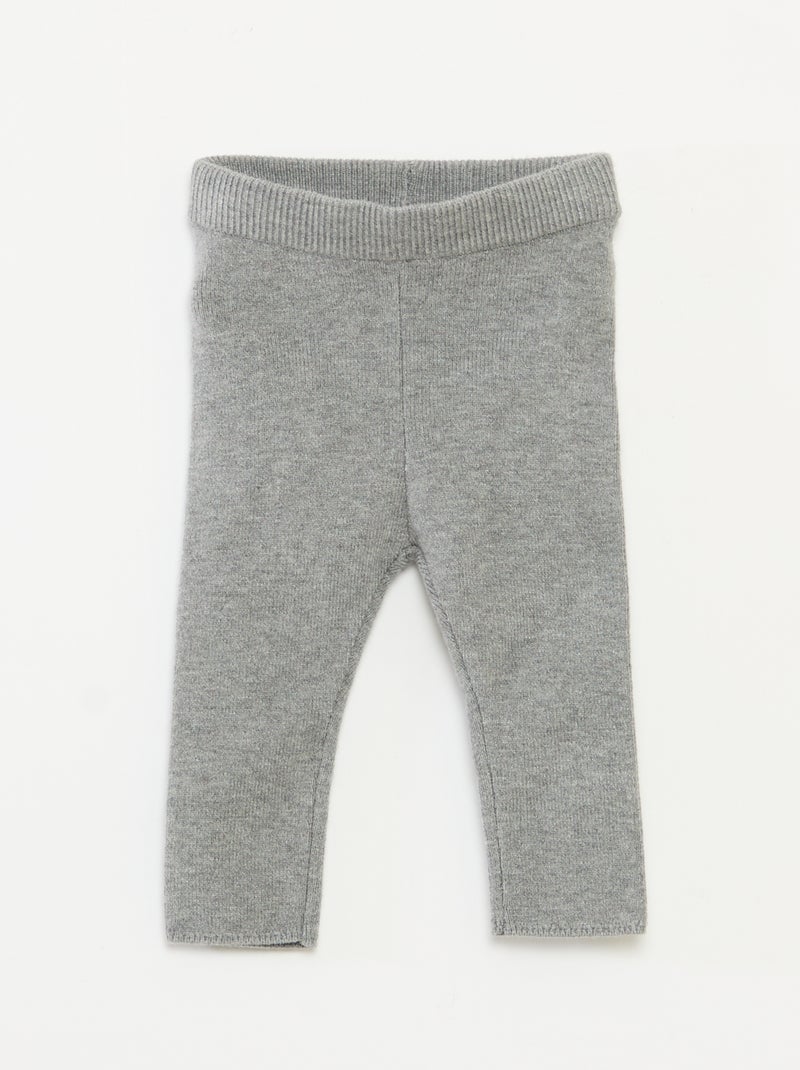 Ensemble pull + legging en maille Gris - Kiabi