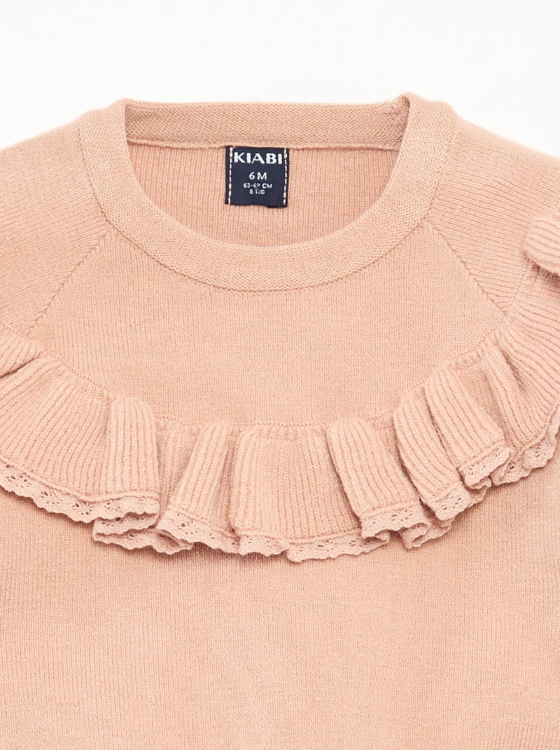 Ensemble pull + legging en maille Rose - Kiabi