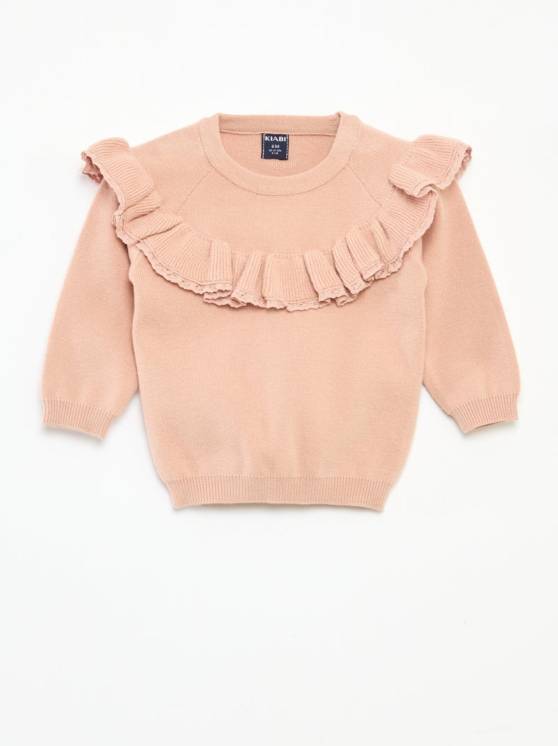 Ensemble pull + legging en maille Rose - Kiabi