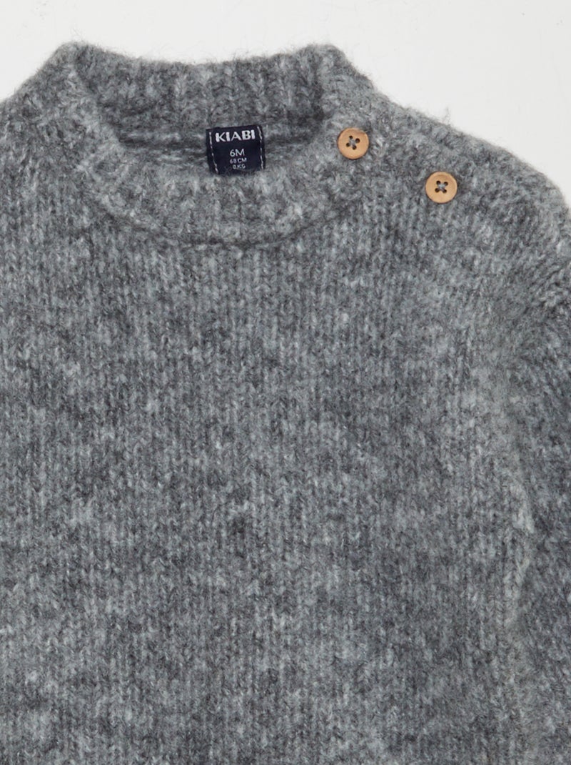 Ensemble pull + legging en maille tricot - 2 pièces Noir - Kiabi