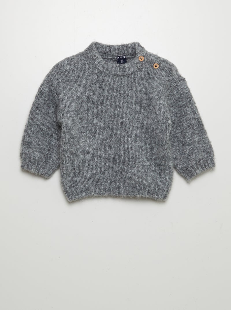 Ensemble pull + legging en maille tricot - 2 pièces Noir - Kiabi