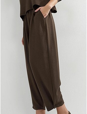 Ensemble pull oversize à col rond et pantalon à jambes élastiques hiccup