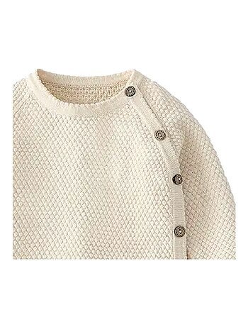 Ensemble Pull + Pantalon bébé tricot Les Chatounets