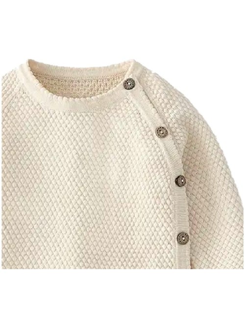 Ensemble Pull + Pantalon bébé tricot Les Chatounets - Kiabi