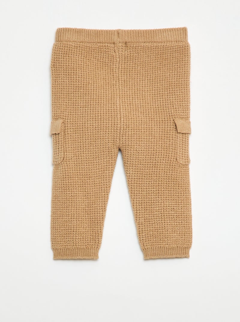 Ensemble pull + pantalon en maille - 2 pièces Beige - Kiabi