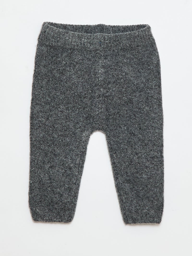 Ensemble pull + pantalon en maille - 2 pièces Gris - Kiabi