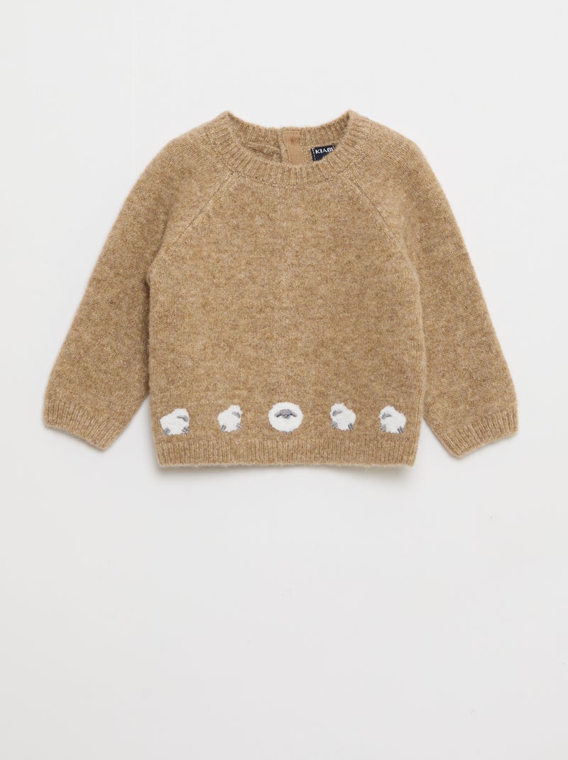 Ensemble pull + pantalon en maille - 2 pièces Marron - Kiabi