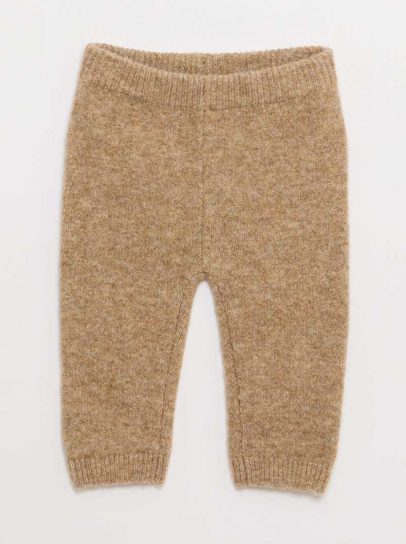 Ensemble pull + pantalon en maille - 2 pièces Marron - Kiabi