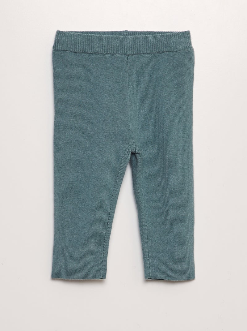 Ensemble pull + pantalon en maille compact - 2 pièces Bleu - Kiabi