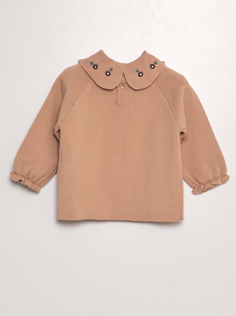 Ensemble pull + pantalon en maille compact - 2 pièces Rose - Kiabi