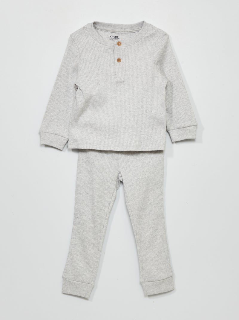 Ensemble pyjama - 2 pièces Gris - Kiabi