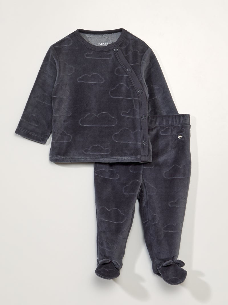 Ensemble pyjama - 2 pièces Noir - Kiabi