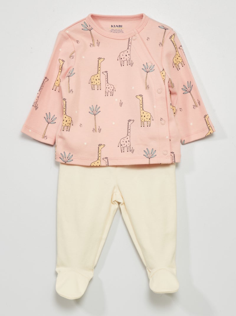 Ensemble pyjama - 2 pièces Rose - Kiabi