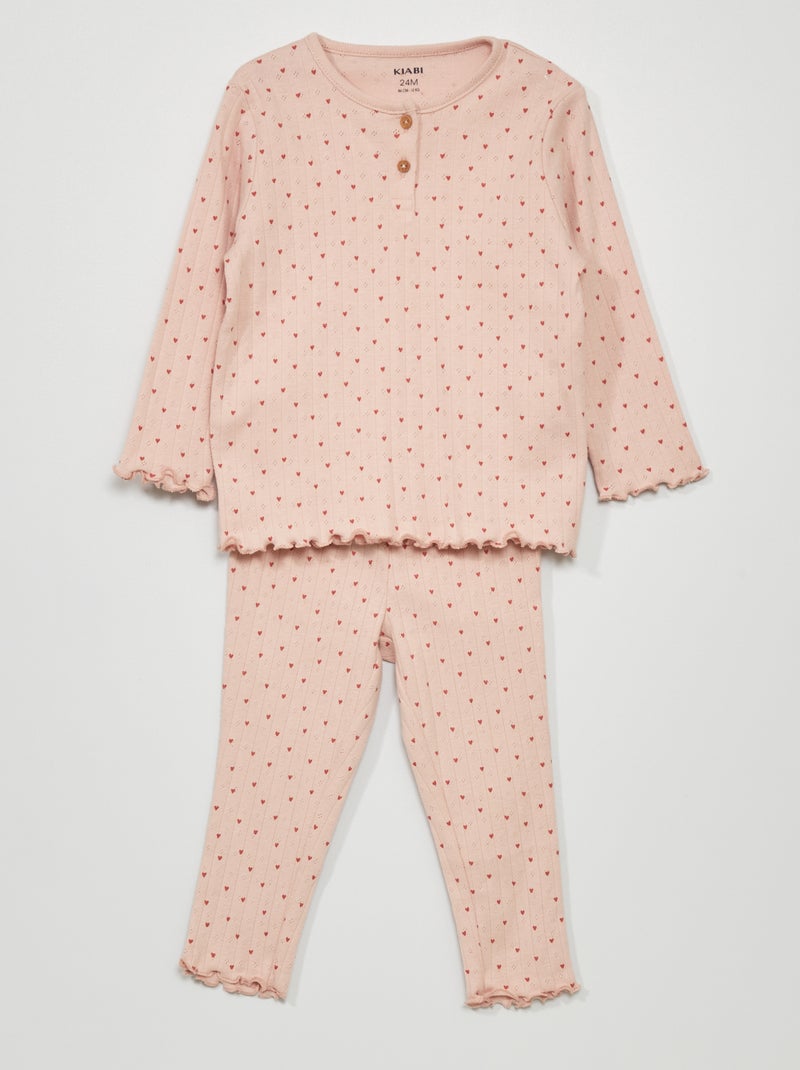 Ensemble pyjama - 2 pièces Rose - Kiabi