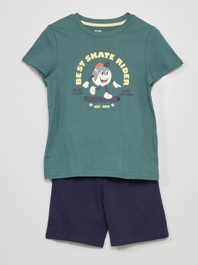 Ensemble pyjama - 2 pièces Vert - Kiabi