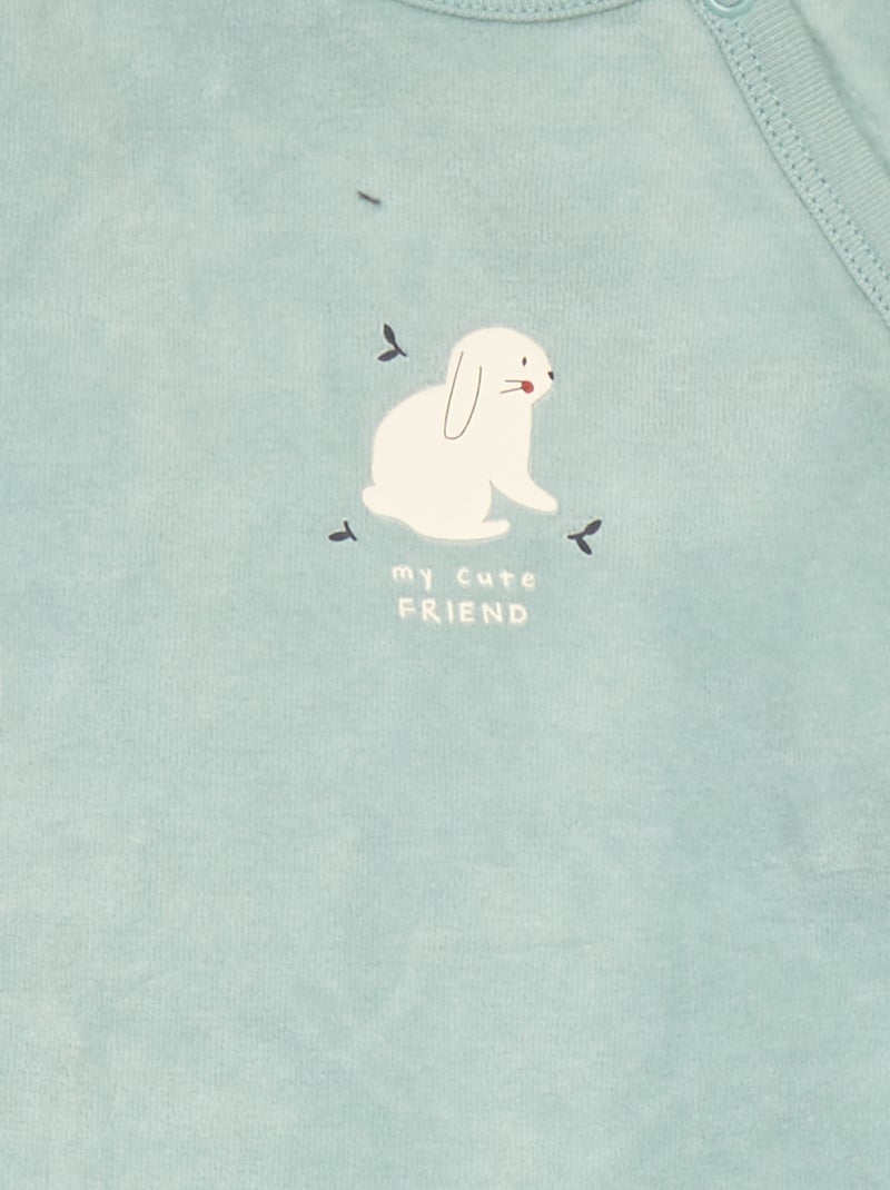 Ensemble pyjama - Mixte -  2 pièces Bleu - Kiabi