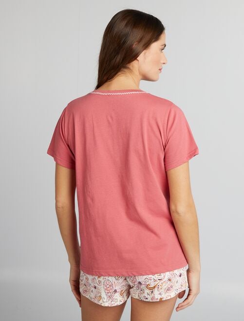 Ensemble pyjama - Short + t-shirt - 2 pièces - Kiabi