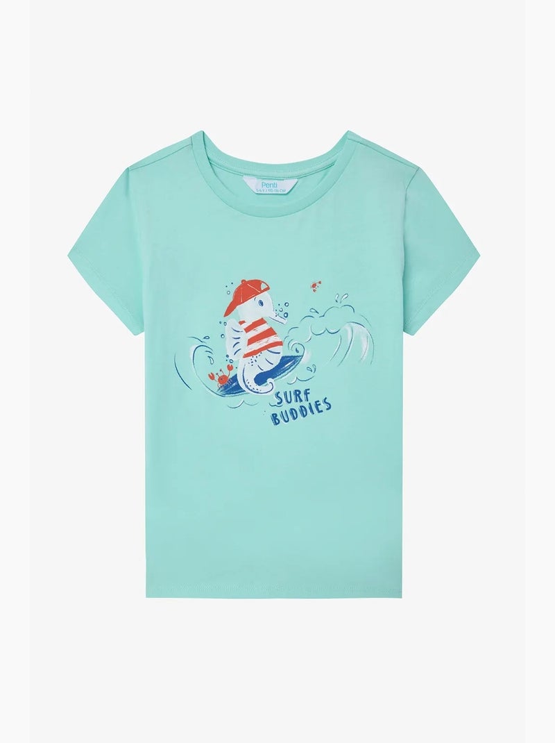 Ensemble pyjama 2-en-1 surf buddies penti Vert menthe - Kiabi