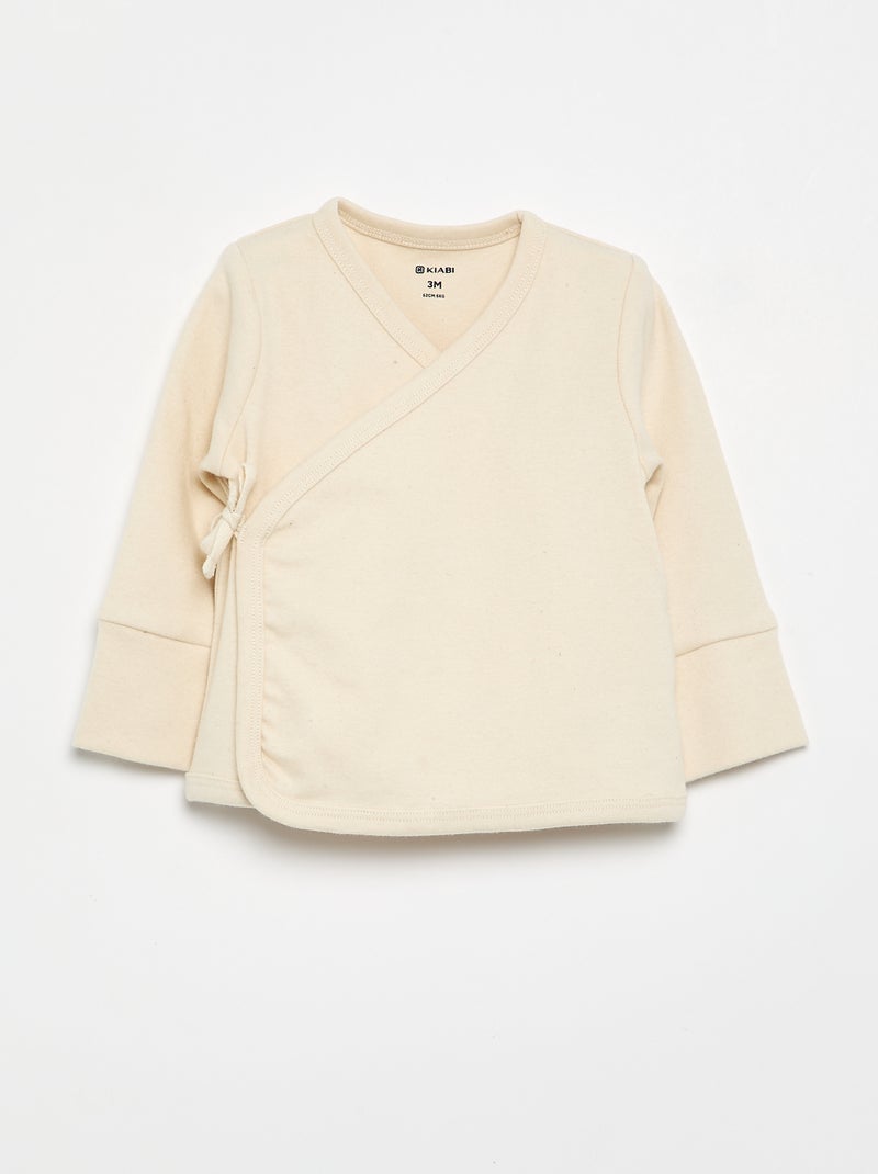 Ensemble pyjama 2 pièces - collection facile à enfiler Beige - Kiabi