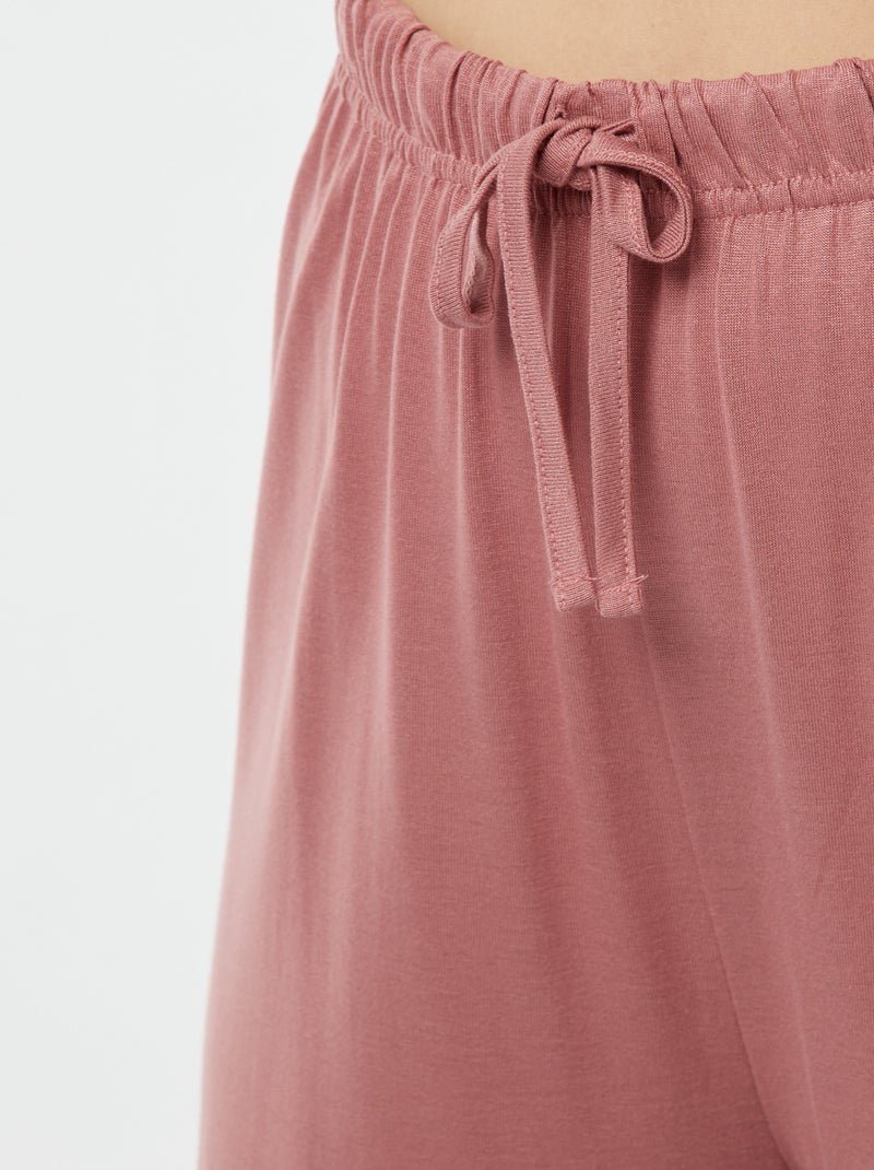 Ensemble pyjama 2 pièces 'Dodo' Rose - Kiabi