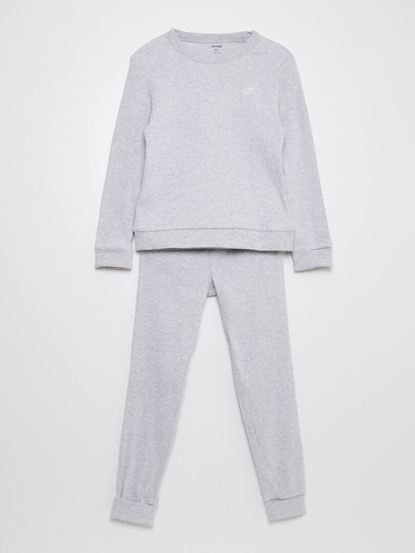 Ensemble pyjama 2 pièces Gris - Kiabi