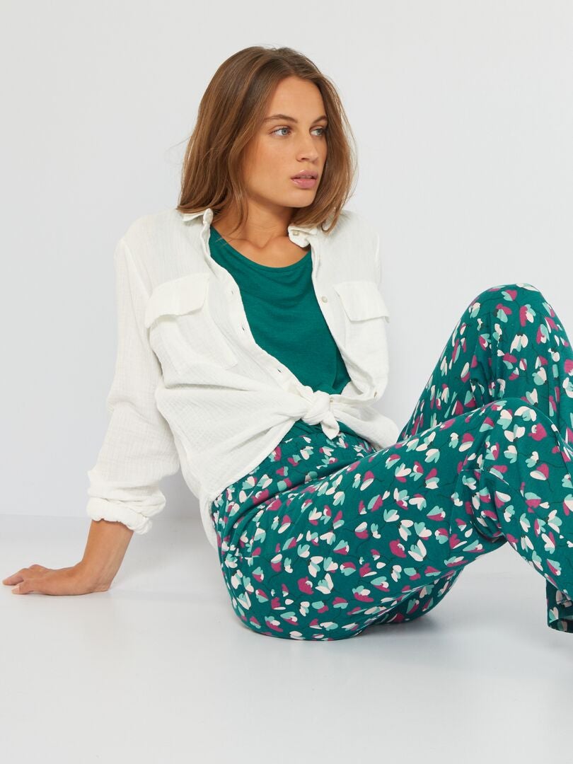 Ensemble pyjama 2 pièces vert - Kiabi