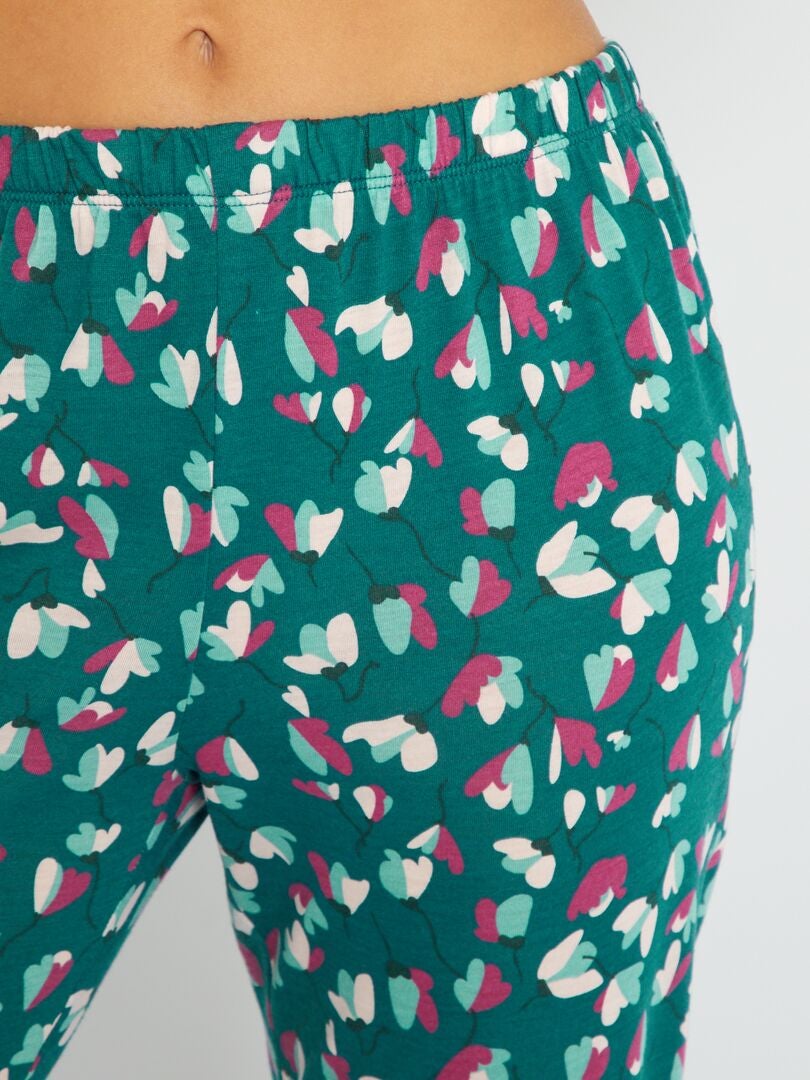 Ensemble pyjama 2 pièces vert - Kiabi