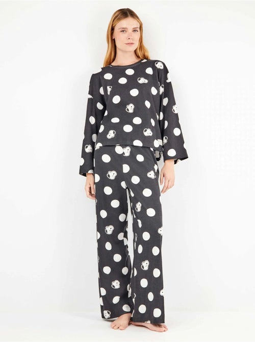Ensemble pyjama à gros pois snoopy - Kiabi