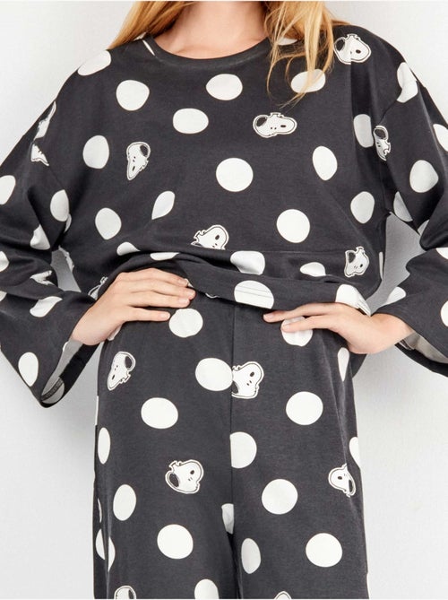 Ensemble pyjama à gros pois snoopy - Kiabi