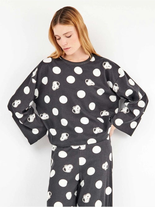 Ensemble pyjama à gros pois snoopy - Kiabi