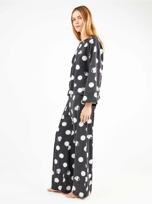 Ensemble pyjama à gros pois snoopy - Kiabi