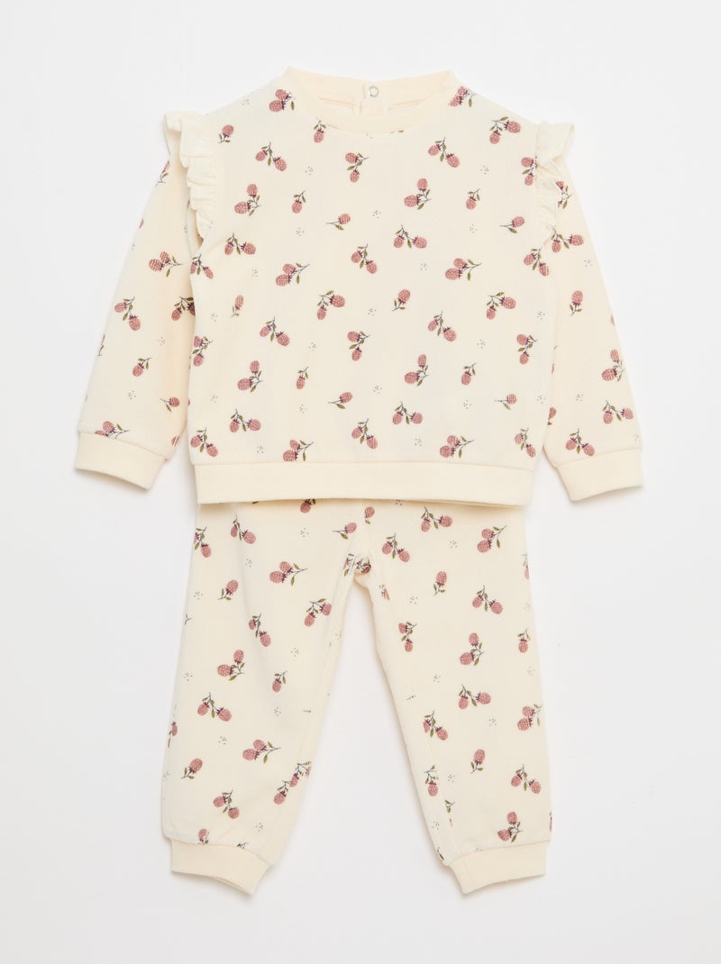 Ensemble pyjama assorti Blanc - Kiabi