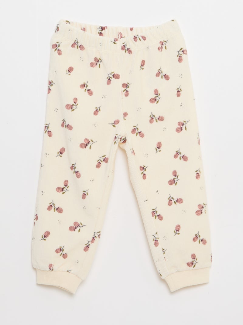 Ensemble pyjama assorti Blanc - Kiabi