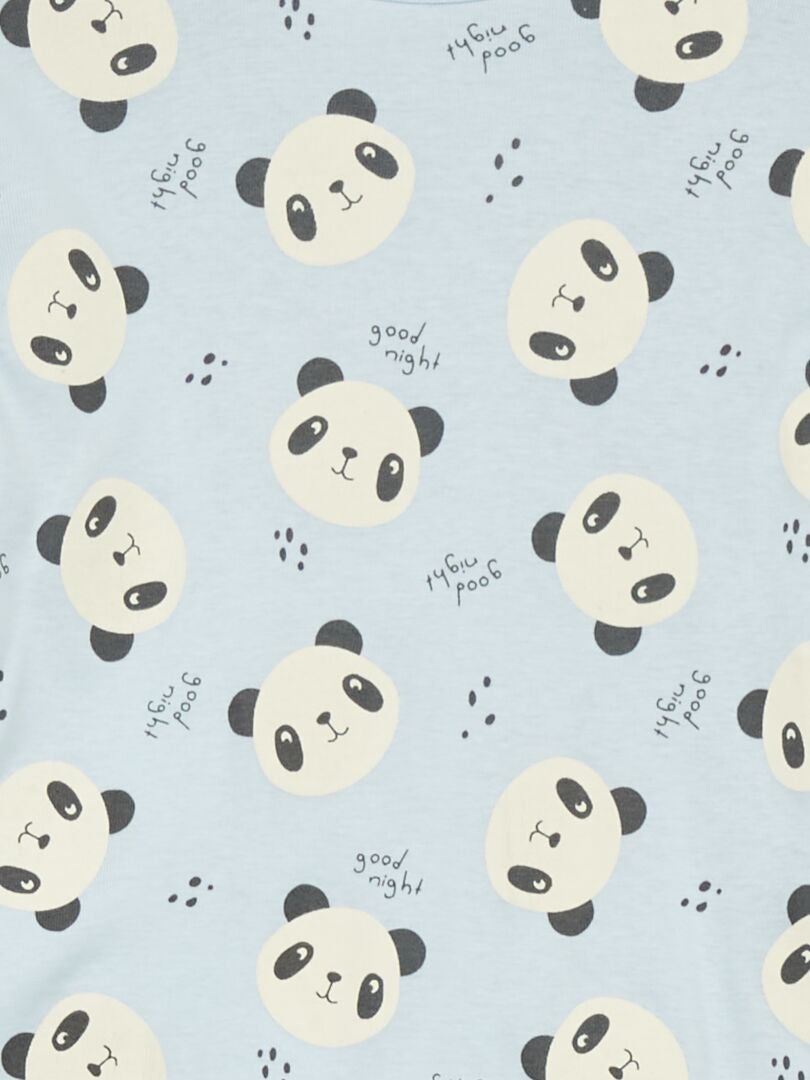 Ensemble pyjama avec imprimé - 2 pièces Bleu/blanc - Kiabi