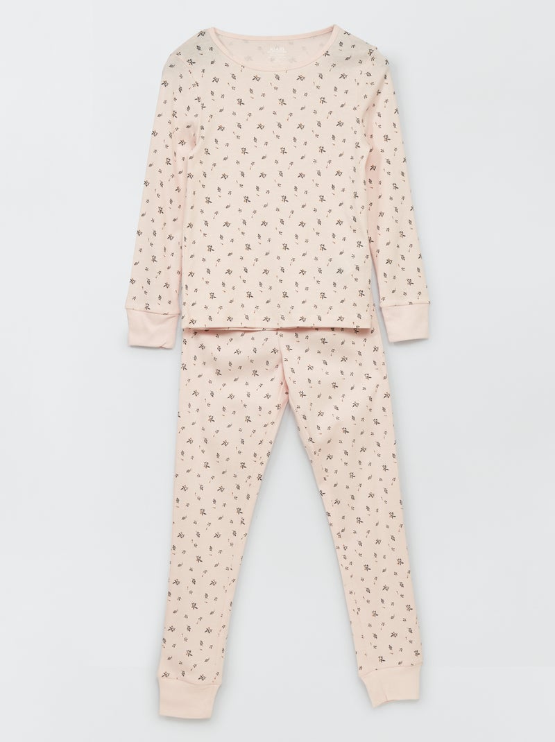 Ensemble pyjama avec imprimé - 2 pièces Rose - Kiabi