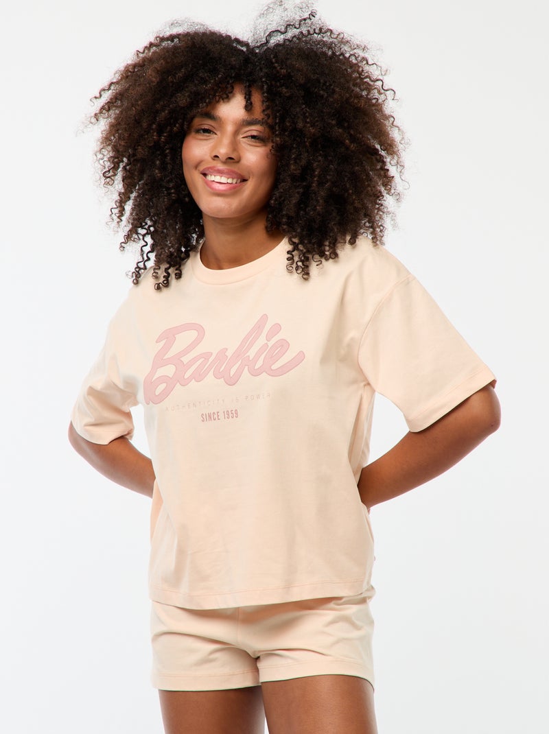 Ensemble pyjama 'Barbie' - 2 pièces Rose - Kiabi
