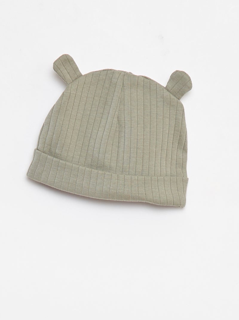 Ensemble pyjama + bonnet - 3 pièces - cradle to cradle BLANC - Kiabi