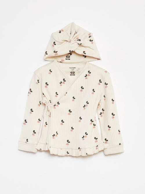 Ensemble pyjama + bonnet - 3 pièces - Kiabi